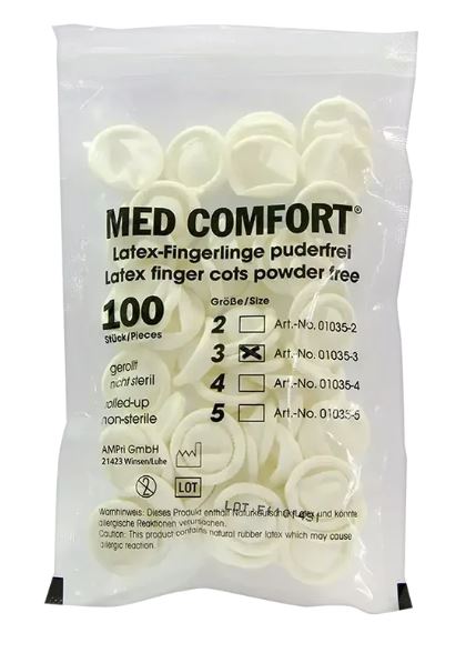 Fingerlinge aus Latex
